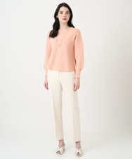 PYFEE02290 CHRISTIAN AUJARD(小さいサイズ)(メゾン ドゥ サンク) ホールガーメントニットプルオーバー サーモンピンク