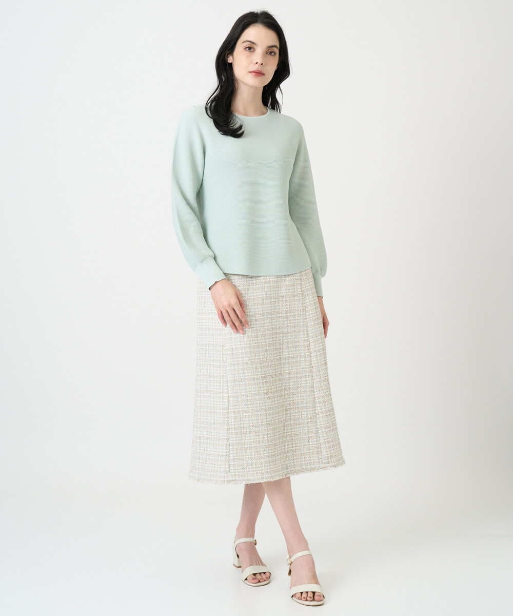 PYFEE02290 CHRISTIAN AUJARD(小さいサイズ)(メゾン ドゥ サンク) ホールガーメントニットプルオーバー サーモンピンク