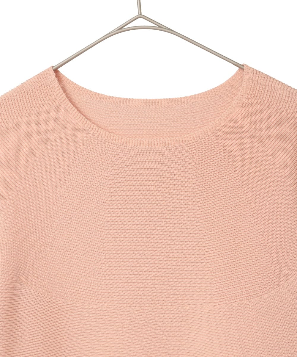 PYFEE02290 CHRISTIAN AUJARD(小さいサイズ)(メゾン ドゥ サンク) ホールガーメントニットプルオーバー サーモンピンク