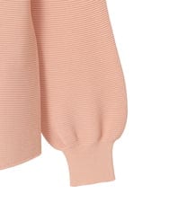 PYFEE02290 CHRISTIAN AUJARD(小さいサイズ)(メゾン ドゥ サンク) ホールガーメントニットプルオーバー サーモンピンク