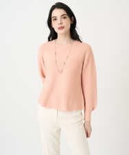 PYFEE02290 CHRISTIAN AUJARD(小さいサイズ)(メゾン ドゥ サンク) ホールガーメントニットプルオーバー サーモンピンク