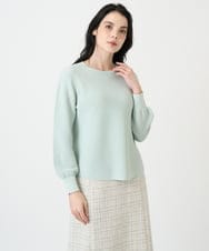 PYFEE02290 CHRISTIAN AUJARD(小さいサイズ)(メゾン ドゥ サンク) ホールガーメントニットプルオーバー グリーン