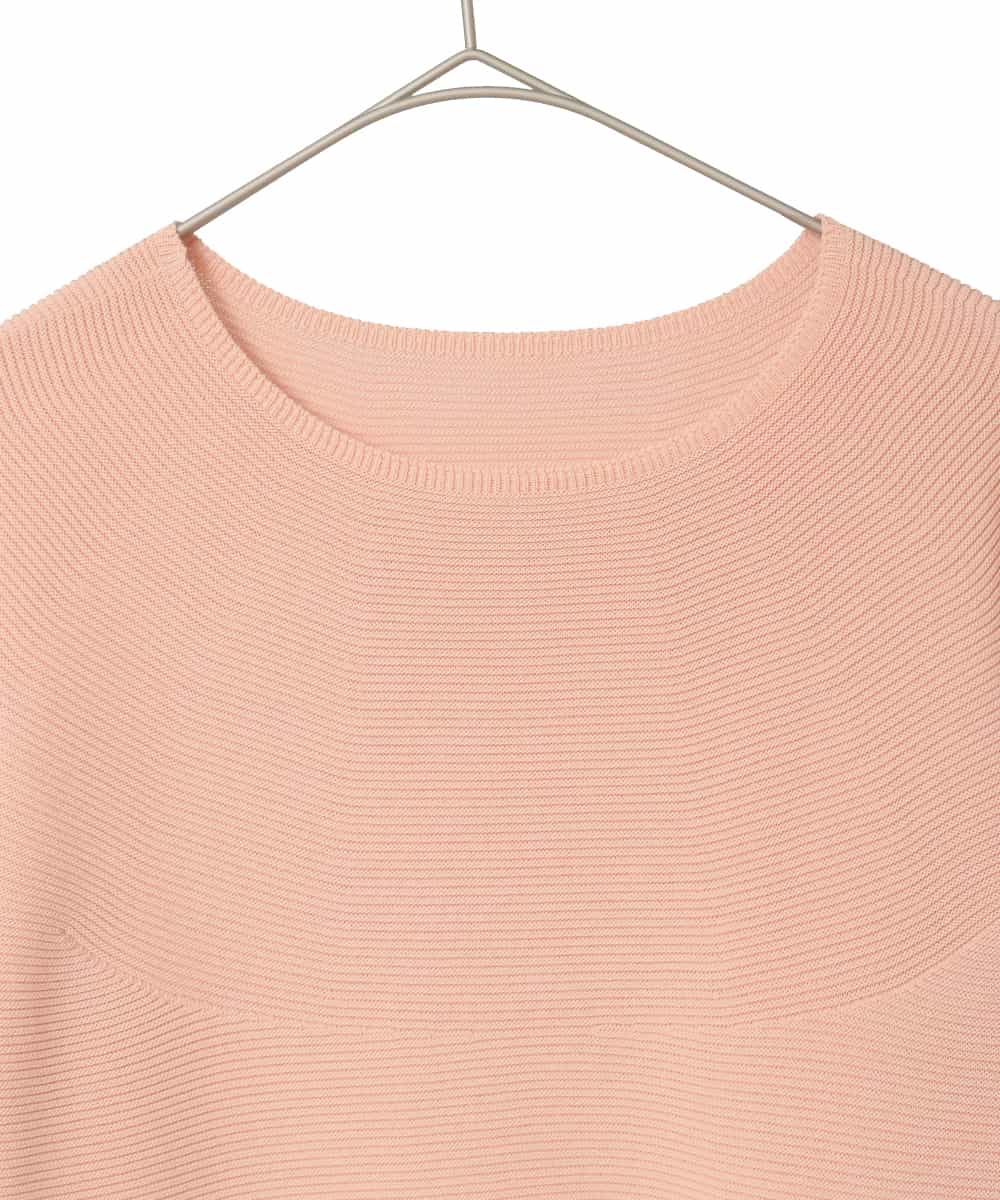 PYFEE02290 CHRISTIAN AUJARD(小さいサイズ)(メゾン ドゥ サンク) ホールガーメントニットプルオーバー サーモンピンク