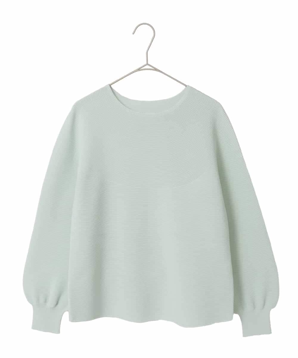 PYFEE02290 CHRISTIAN AUJARD(小さいサイズ)(メゾン ドゥ サンク) ホールガーメントニットプルオーバー グリーン