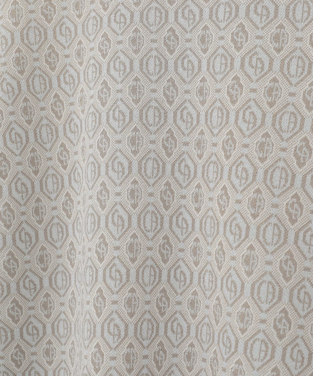 PYFEE13330 CHRISTIAN AUJARD(小さいサイズ)(メゾン ドゥ サンク) ジオメトリックジャガードニットプルオーバー ピンク