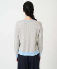 PYFEE13330 CHRISTIAN AUJARD(小さいサイズ)(メゾン ドゥ サンク) ジオメトリックジャガードニットプルオーバー ピンク