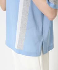 PYFGA37360 CHRISTIAN AUJARD(小さいサイズ)(メゾン ドゥ サンク) 配色デザインニット ライトブルー系