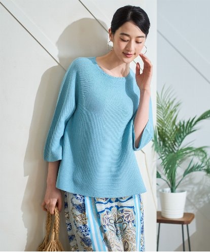 PYFGD22290 CHRISTIAN AUJARD(小さいサイズ) リネンライクホールガーメントニット