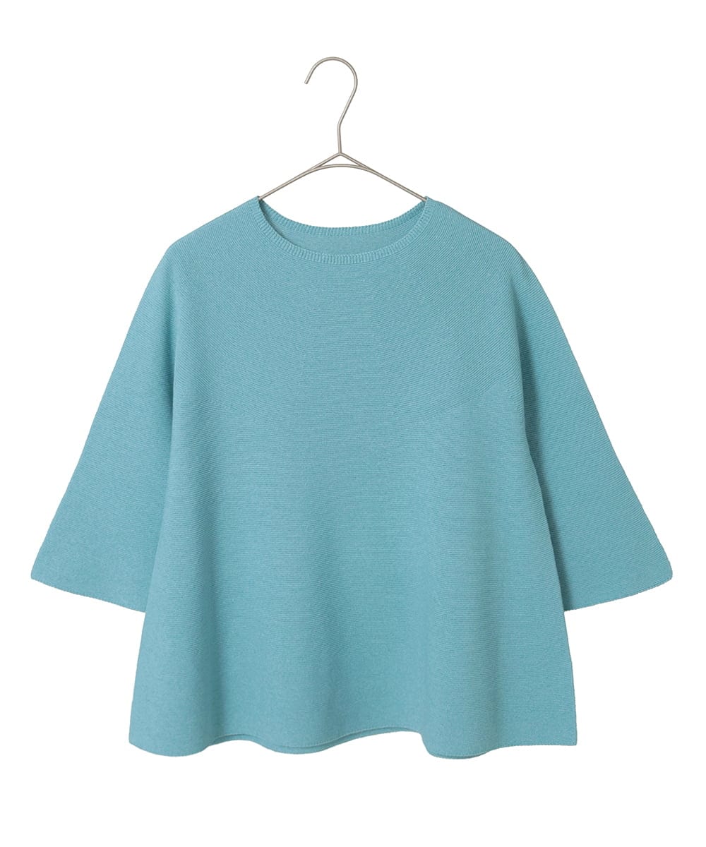 PYFGD22290 CHRISTIAN AUJARD(小さいサイズ)(メゾン ドゥ サンク) リネンライクホールガーメントニット ライトブルー