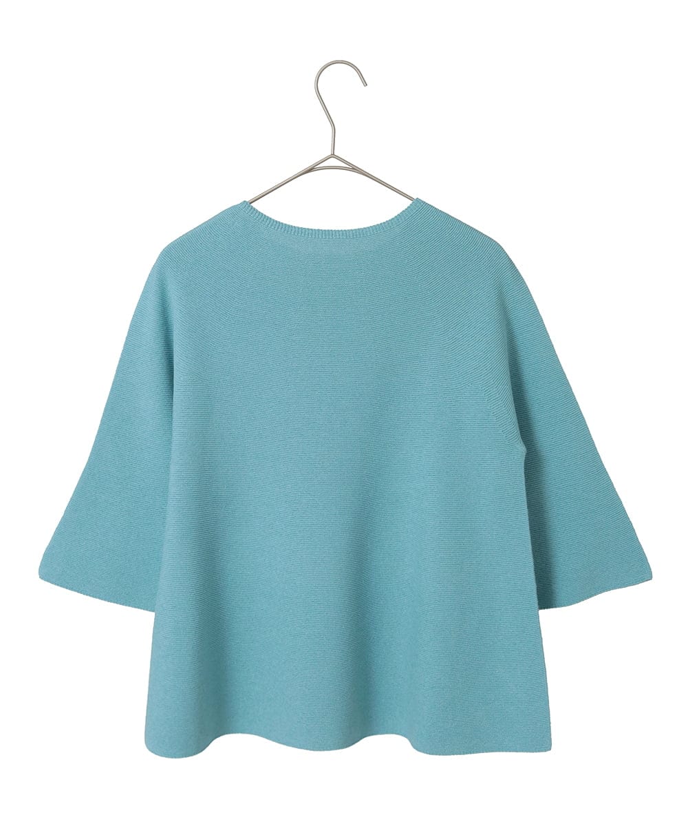 PYFGD22290 CHRISTIAN AUJARD(小さいサイズ)(メゾン ドゥ サンク) リネンライクホールガーメントニット ライトブルー