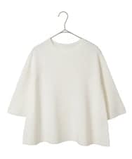 PYFGD22290 CHRISTIAN AUJARD(小さいサイズ)(メゾン ドゥ サンク) リネンライクホールガーメントニット ライトブルー