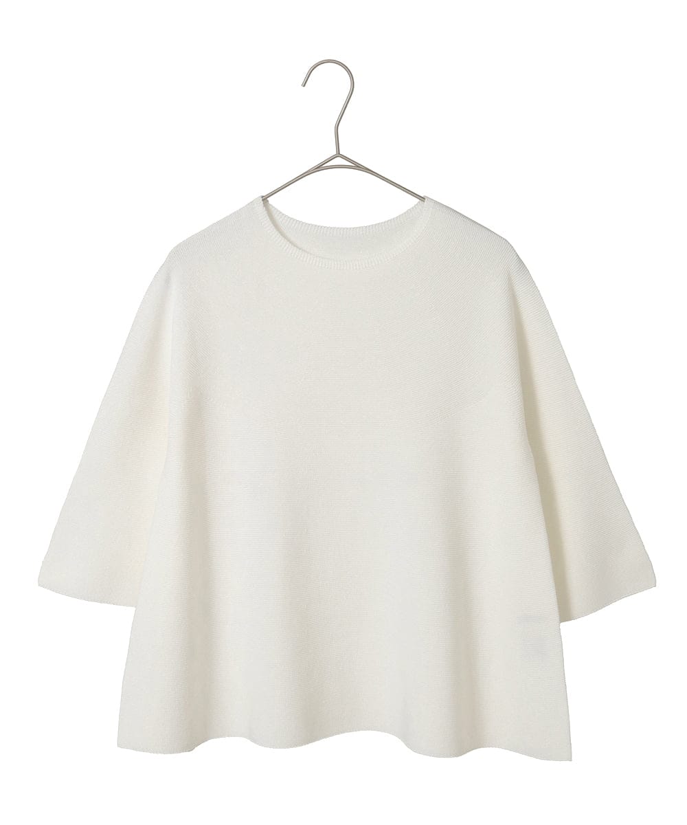 PYFGD22290 CHRISTIAN AUJARD(小さいサイズ)(メゾン ドゥ サンク) リネンライクホールガーメントニット ライトブルー