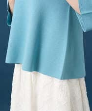 PYFGD22290 CHRISTIAN AUJARD(小さいサイズ)(メゾン ドゥ サンク) リネンライクホールガーメントニット ライトブルー