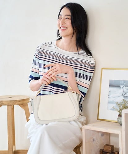 PYFGD27270 CHRISTIAN AUJARD(小さいサイズ) マルチボーダーニットプルオーバー