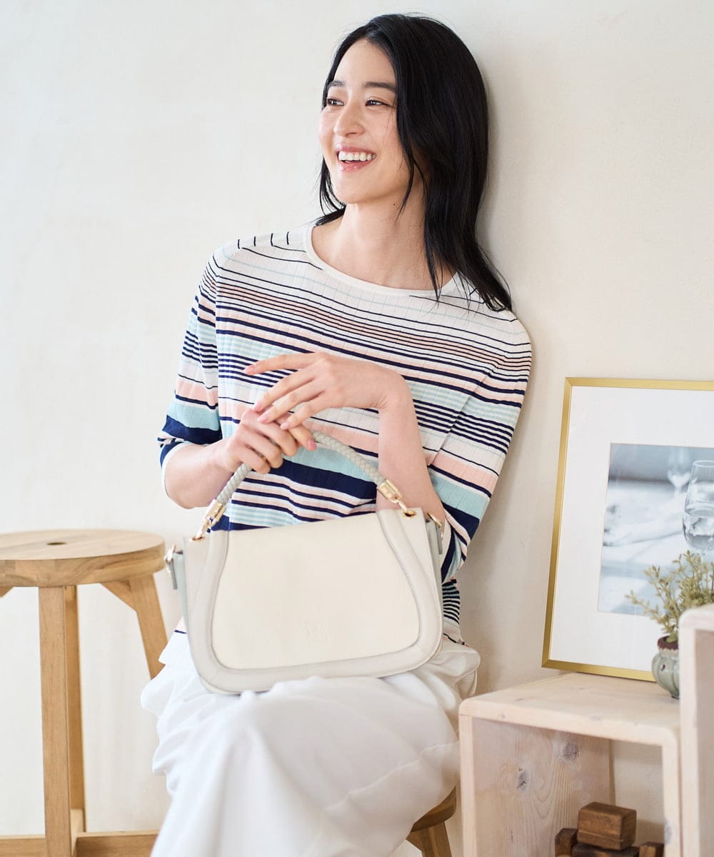 PYFGD27270 CHRISTIAN AUJARD(小さいサイズ) マルチボーダーニットプルオーバー