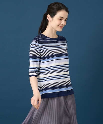 PYFGD27270 CHRISTIAN AUJARD(小さいサイズ) マルチボーダーニットプルオーバー