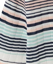 PYFGD27270 CHRISTIAN AUJARD(小さいサイズ)(メゾン ドゥ サンク) マルチボーダーニットプルオーバー ブルー系