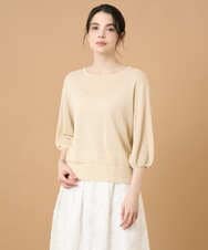 PYFGD56350 CHRISTIAN AUJARD(小さいサイズ)(メゾン ドゥ サンク) メタリックヤーンプルオーバー ゴールド