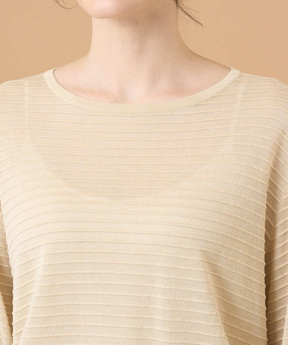 PYFGD56350 CHRISTIAN AUJARD(小さいサイズ)(メゾン ドゥ サンク) メタリックヤーンプルオーバー ゴールド