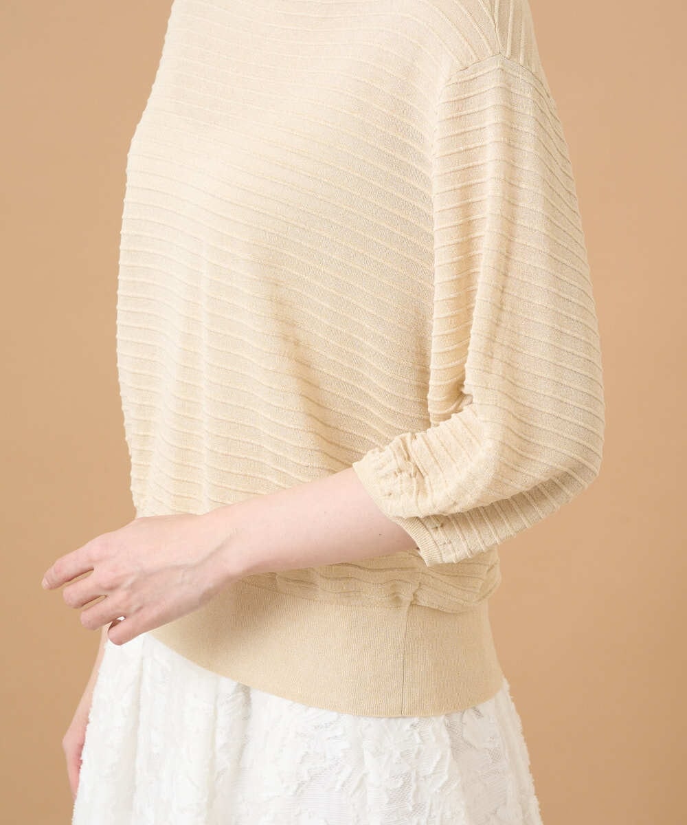 PYFGD56350 CHRISTIAN AUJARD(小さいサイズ)(メゾン ドゥ サンク) メタリックヤーンプルオーバー ゴールド