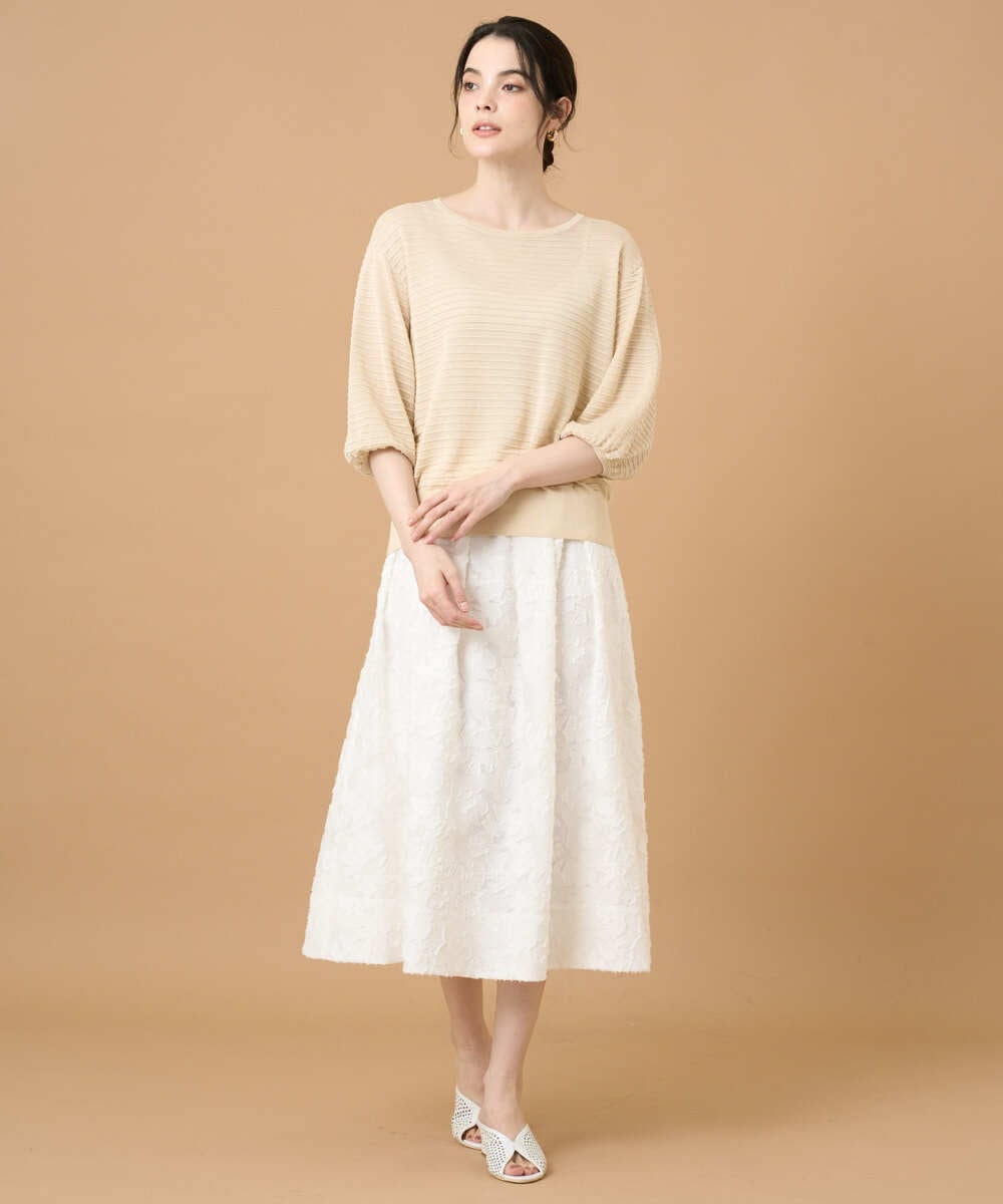 PYFGD56350 CHRISTIAN AUJARD(小さいサイズ)(メゾン ドゥ サンク) メタリックヤーンプルオーバー ゴールド