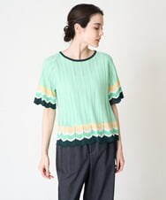 セットアップ対応可]ヤブリ柄プルオーバーニット(ニット