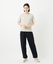 PYFHA05270 CHRISTIAN AUJARD(小さいサイズ)(メゾン ドゥ サンク) [アンサンブル対応]ドライタッチニットトップス ベージュ