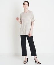 PYFHT08300 CHRISTIAN AUJARD(小さいサイズ)(メゾン ドゥ サンク) デザイン編みチュニックニット ネイビー