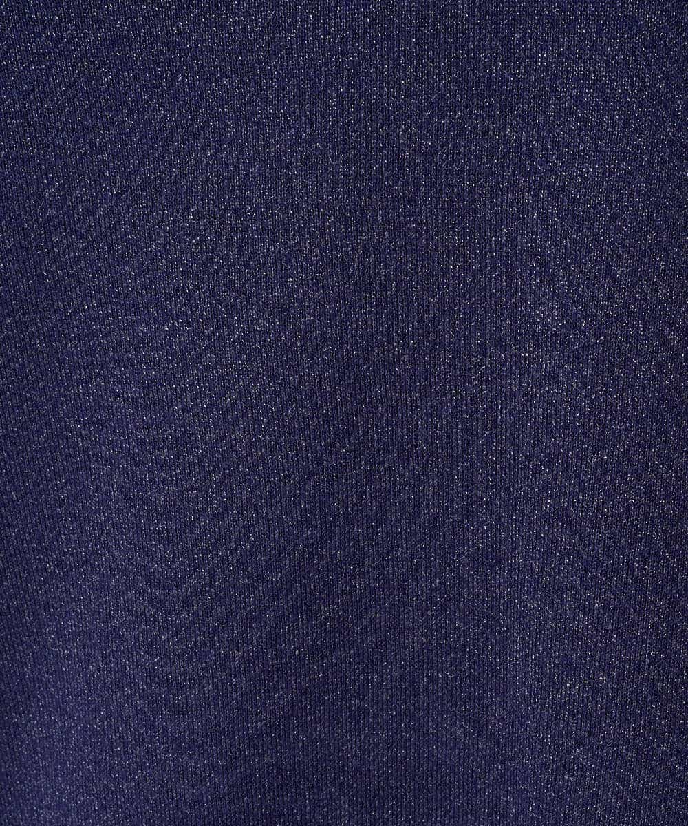 PYFJB22300 CHRISTIAN AUJARD(小さいサイズ)(メゾン ドゥ サンク) [アンサンブル対応]7分袖ラメニット パープル