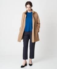 PYFJS35290 CHRISTIAN AUJARD(小さいサイズ)(メゾン ドゥ サンク) クルーネックシンプルニットプルオーバー ブルー