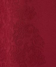 PYFJV31390 CHRISTIAN AUJARD(小さいサイズ)(メゾン ドゥ サンク) [アンサンブル対応]メッシュ柄ボウタイニット レッド
