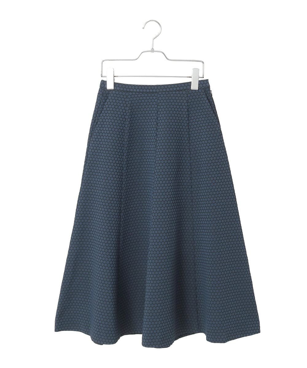 PYHAD01450 CHRISTIAN AUJARD(小さいサイズ)(メゾン ドゥ サンク) [セットアップ対応]オリジナルジャガードスカート ネイビー