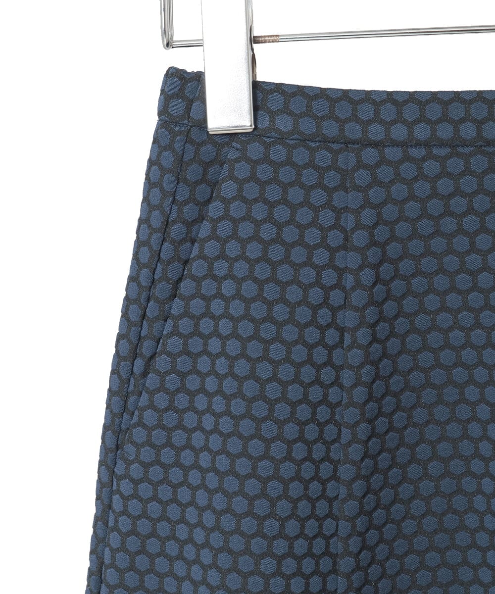 PYHAD01450 CHRISTIAN AUJARD(小さいサイズ)(メゾン ドゥ サンク) [セットアップ対応]オリジナルジャガードスカート ネイビー