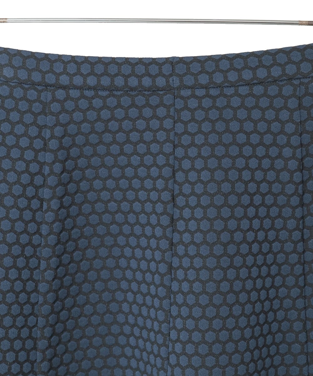 PYHAD01450 CHRISTIAN AUJARD(小さいサイズ)(メゾン ドゥ サンク) [セットアップ対応]オリジナルジャガードスカート ネイビー