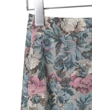 PYHAD16450 CHRISTIAN AUJARD(小さいサイズ)(メゾン ドゥ サンク) ゴブランフラワープリントスカート ブルー系