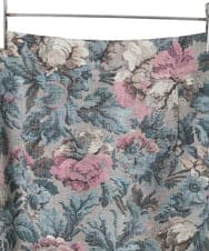 PYHAD16450 CHRISTIAN AUJARD(小さいサイズ)(メゾン ドゥ サンク) ゴブランフラワープリントスカート ブルー系