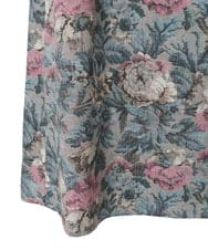 PYHAD16450 CHRISTIAN AUJARD(小さいサイズ)(メゾン ドゥ サンク) ゴブランフラワープリントスカート ブルー系