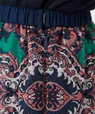 PYHAE02690 CHRISTIAN AUJARD(小さいサイズ)(メゾン ドゥ サンク) [セットアップ対応]RATTIペイズリープリントスカート ピンク×ネイビー系