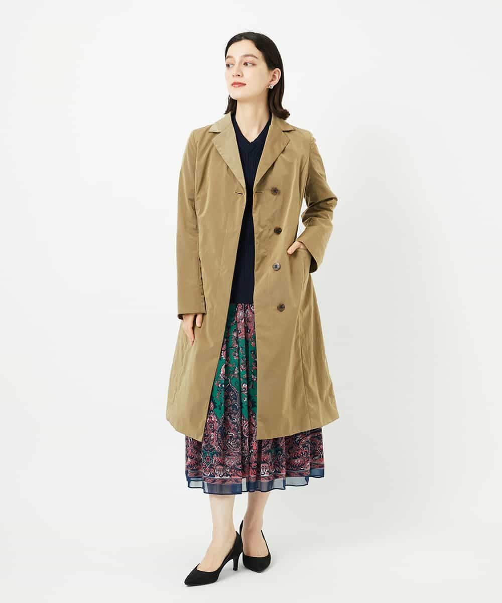 PYHAE02690 CHRISTIAN AUJARD(小さいサイズ)(メゾン ドゥ サンク) [セットアップ対応]RATTIペイズリープリントスカート ピンク×ネイビー系