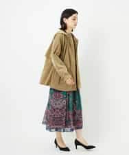 PYHAE02690 CHRISTIAN AUJARD(小さいサイズ)(メゾン ドゥ サンク) [セットアップ対応]RATTIペイズリープリントスカート ピンク×ネイビー系