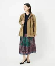 PYHAE02690 CHRISTIAN AUJARD(小さいサイズ)(メゾン ドゥ サンク) [セットアップ対応]RATTIペイズリープリントスカート ピンク×ネイビー系