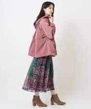 PYHAE02690 CHRISTIAN AUJARD(小さいサイズ)(メゾン ドゥ サンク) [セットアップ対応]RATTIペイズリープリントスカート ピンク×ネイビー系