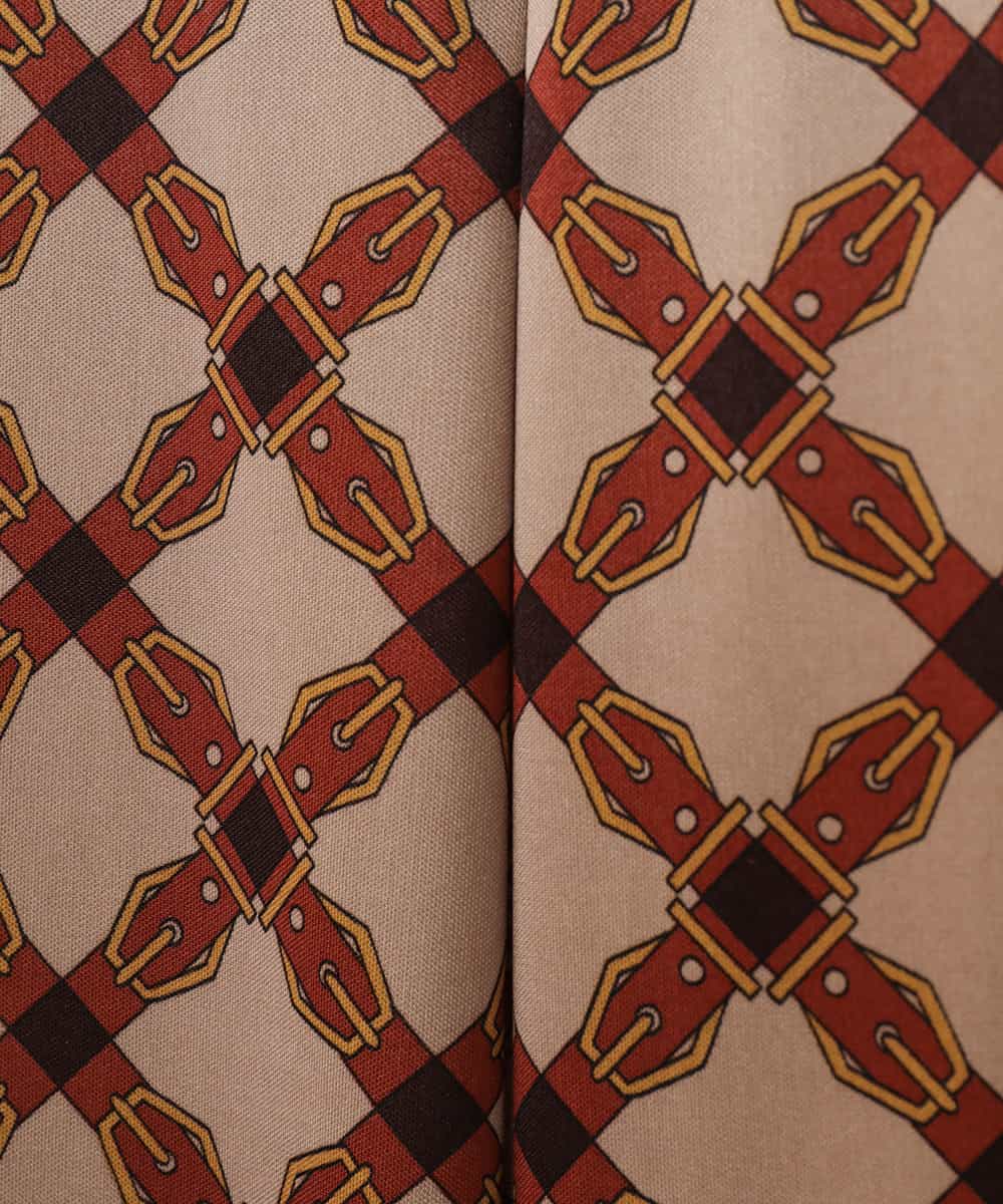 Christian Aujard 小さいサイズ メゾン ドゥ サンク セットアップ対応 ジオメトリックベルトパターンスカート イトキン オンラインストア