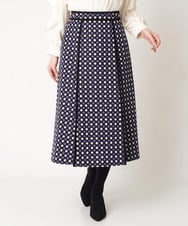PYHAW28330 CHRISTIAN AUJARD(小さいサイズ)(メゾン ドゥ サンク) ジオメトリックジャガードスカート パープル系