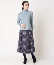 PYHAW28330 CHRISTIAN AUJARD(小さいサイズ)(メゾン ドゥ サンク) ジオメトリックジャガードスカート パープル系