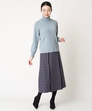 PYHAW28330 CHRISTIAN AUJARD(小さいサイズ)(メゾン ドゥ サンク) ジオメトリックジャガードスカート パープル系