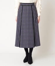 PYHAW28330 CHRISTIAN AUJARD(小さいサイズ)(メゾン ドゥ サンク) ジオメトリックジャガードスカート パープル系
