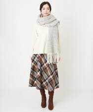 PYHAW45450 CHRISTIAN AUJARD(小さいサイズ)(メゾン ドゥ サンク) オリジナルチェックスカート ブラウン系