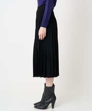 PYHCD02490 CHRISTIAN AUJARD(小さいサイズ)(メゾン ドゥ サンク) ウエーブニットプリーツスカート ブラック