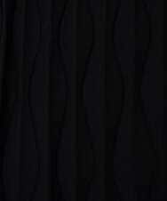 PYHCD02490 CHRISTIAN AUJARD(小さいサイズ)(メゾン ドゥ サンク) ウエーブニットプリーツスカート ブラック